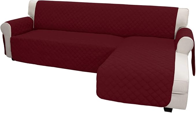 Easy-Going L Shape Sofa Slipcover Chaise Reversible Protector Cover by Easy-Going