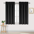 DWCN Black Blackout Curtains for Bedroom – Rod Pocket Thermal Insulated Energy by DWCN