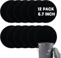 12 Pack - 6.7 Inch Round Compost Bin Charcoal Filters, Extra Thick Activated by Holismo