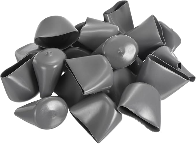 uxcell 20pcs Rubber End Caps 39mm ID Vinyl Cap Cover Screw Protectors Dark Grey - Image 4