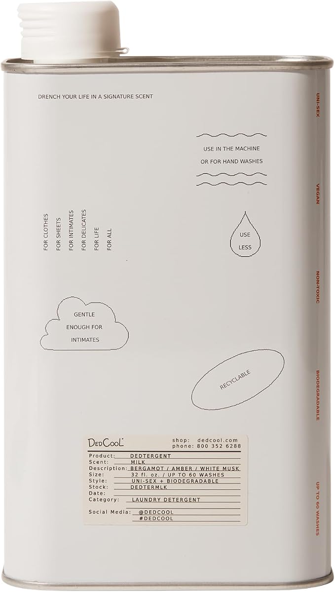 DedCool Liquid Laundry Dedtergent | Milk | Luxurious Fragrance Detergent | by DedCool