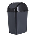 Superio Kitchen Trash Can with Swing Top Lid 9 Gallon Slim Waste Bin 37 Qt by Superio