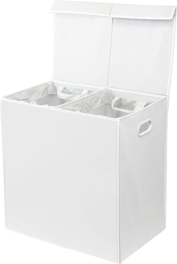 Simple Houseware Double Laundry Hamper - Image 3