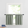 RYB HOME 24 inch Curtains for Kitchen Room Darkening Privacy Mini Curtain for by RYBHOME
