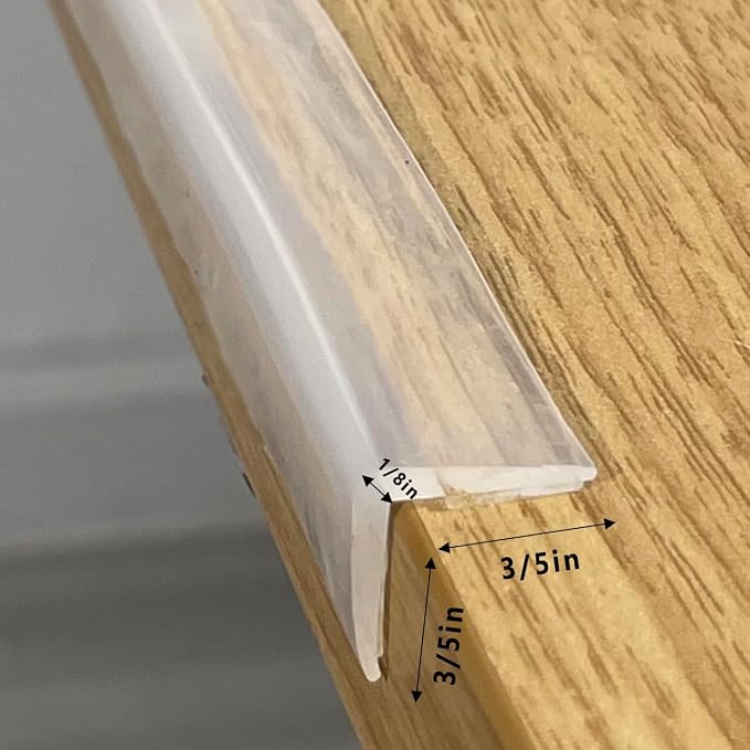 Edge Protector 100% Silicone, Baby Proofing Clear Table Corners Guards - Image 2
