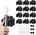 12PCS Broom and Mop Holder, Heavy Duty Garden Tool Organizer Rack Rake and by JAMEND+CLXP