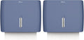 Commercial Paper Towel Dispenser Wall Mount Blue Pack of 2 Fits Multifold Paper by PLUSSEN