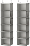 YOUDENOVA Hanging Closet Organizer, 6-Shelf Closet Hanging Storage Shelves by YOUDENOVA