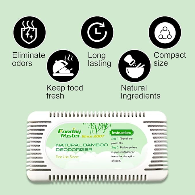 2Packs Fonday Refrigerator Deodorizer Odor Eliminator - Image 2
