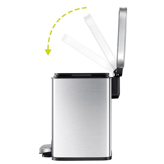 EKO Madison 6L / 1.6 Gal Bathroom Trash Can - Image 4