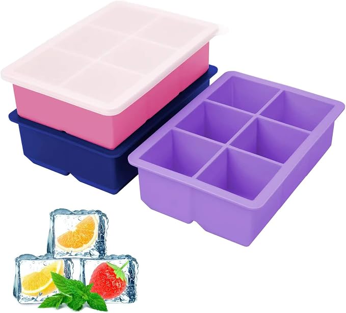 Silicone Ice Cube Trays 3 Pack - Image 2