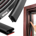 Black Rubber Weather Stripping Door Seal Strip, D Shape Door Rubber Weather by PUNDIN