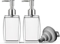 White Soap Dispenser with Refillable Plastic Pump by Unknown