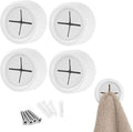 S&T INC. Round Adhesive Push Towel Hooks by STINC