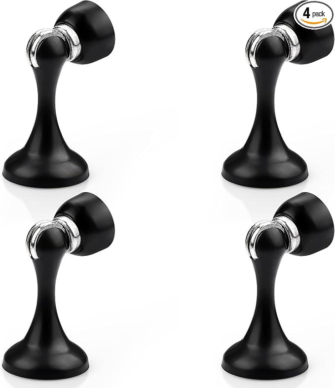 Probrico Black Magnetic Door Stoppers by Probrico