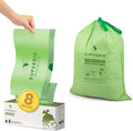 SUPERBIO 8 Gallon Compostable Drawstring Kitchen Waste Bags, 30.3 Liter by SUPERBIOCOMPOSTABLEBAGS