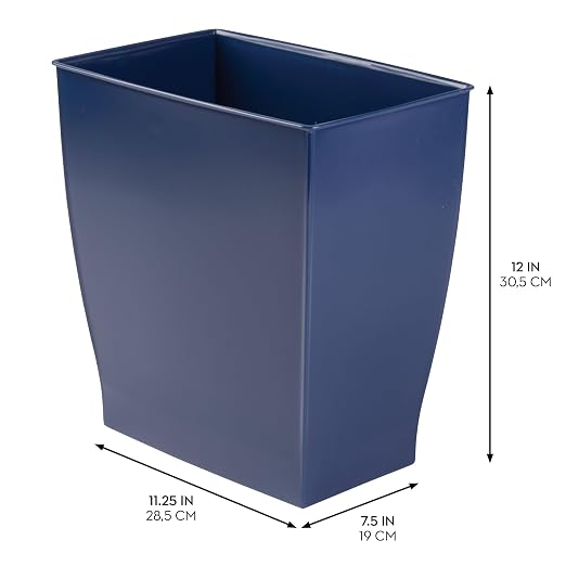 iDesign Small Bathroom Trash Can, Made in USA - Image 3