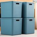 Plastic Storage Bins with lids, Storage Baskets, Container with handle by GUMEIGODA