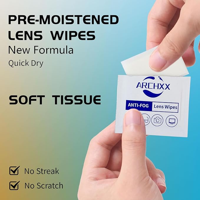Anti Fog Wipes for Glasses, Pre-Moistened Cleaning Wipes, Lens Cleaner Wipe for - Image 7