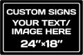 Personalized signs, Aluminum Weatherproof Metal Sign, Optional reflective or by Repaly