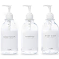 MaisoNovo Refillable Shampoo and Conditioner Bottles | 16.9 fl oz Set of 3 by MaisoNovo-TheArtofSustainableLiving