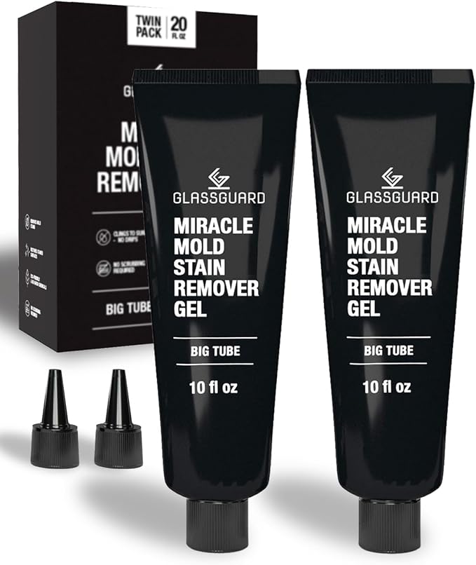 GlassGuard Miracle Stain Removal Gel Pack of 2 — Thick Gel Cleaner by Glassguard