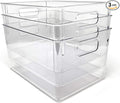 Isaac Jacobs 3-Pack Large Clear Storage Bins by IsaacJacobs