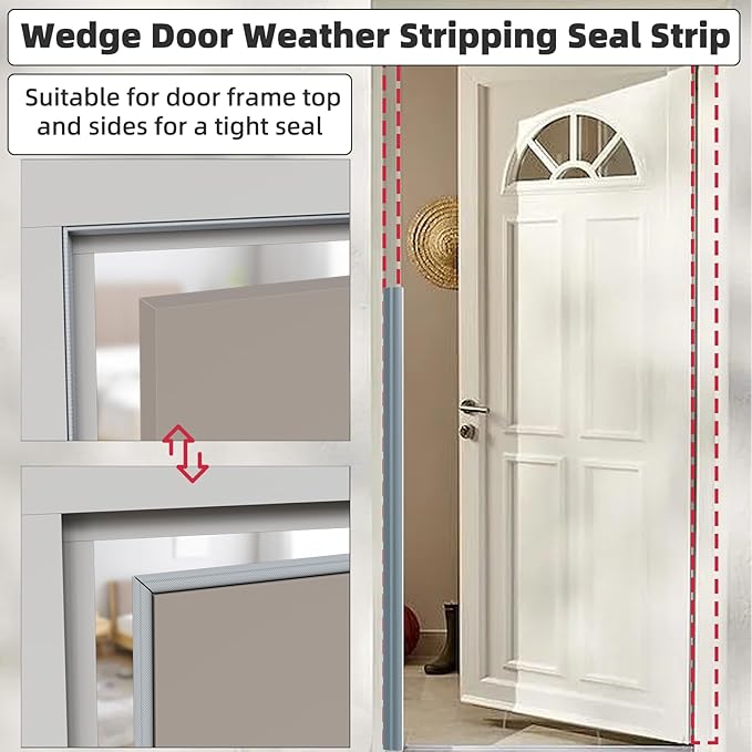 2 Pack*16.4 Ft Weather Stripping Seal Strip - Image 4