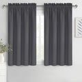 DWCN Bedroom Curtains Blackout Drapery Panels 54 Inch Length 2 Panels Set by DWCN