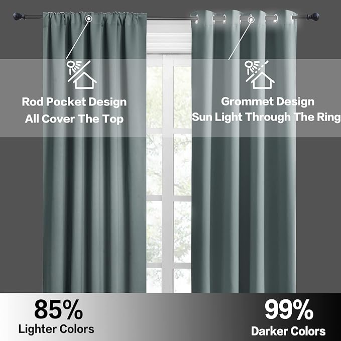 RYB HOME RV Camper Door Window Curtains -Blackout Privacy Curtains & Drapes - Image 6