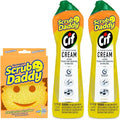 Scrub Daddy + 2x Cif All Purpose Cleaning Cream, Lemon by ScrubDaddy