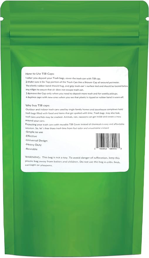 32 Gallon Trash Can Cover Odor Eliminating Bag - Image 3