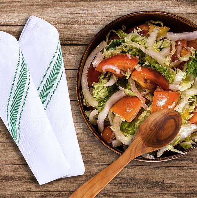 Dish Towels Set Size 15x25 Inch, 100% Cotton Soft & Absorbent Linen Kitchen - Image 6