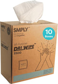 Dri-Wipe S500 by SMPLY Brands – All-Purpose Disposable Wipes, 10 Boxes of 176 by SMPLY