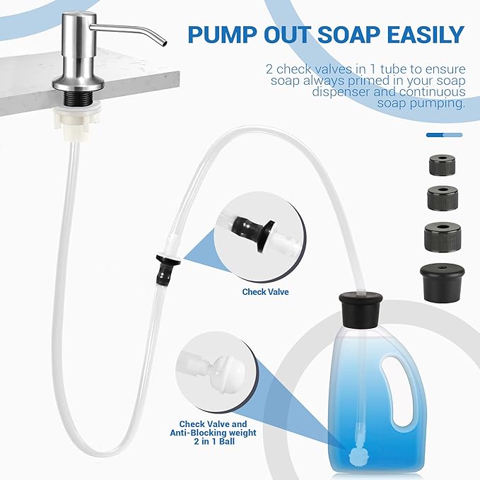Yofidra Sink Soap Dispenser Extension Kit: Under Sink Dish Soap Dispenser - Image 4