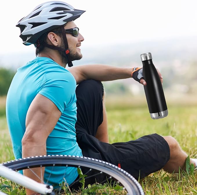 VEGOND 17oz Stainless Steel Water Bottles, Reusable Metal Sports Water Bottle - Image 7