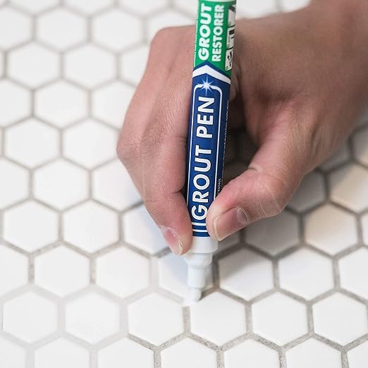 Grout Pen White Tile Grout Paint Marker: Waterproof Tile Grout Colorant and - Image 8
