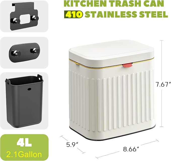 GloDeals Kitchen Trash Can - Image 6