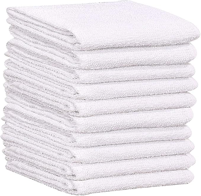 GOLD TEXTILES 36 PC New Cotton Blend White Restaurant Bar Mops Kitchen Towels - Image 5