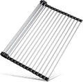Tomorotec 21" x 15.5" Roll Up Dish Drying Rack Over Sink Drying Rack Sink Cover by Tomorotec