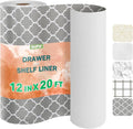 OcePor Non-Adhesive Drawer and Shelf Liner 12IN x 20FT，Non Slip Cabinet and by OcePor