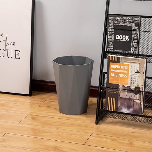 12L Trash Can Wastebasket Plastic Trash Bin Garbage Container Rubbish Can Paper - Image 6