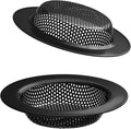 2 Pcs Black Stainless Steel Mesh Sink Drain Strainer, 3.54" Top/2.16" Kitchen by BESSEEK
