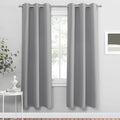 PONY DANCE Sliver Grey Blackout Curtains by PONYDANCE