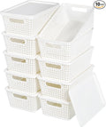 Plastic Storage Baskets With Lid, Storage Bins by Unknown