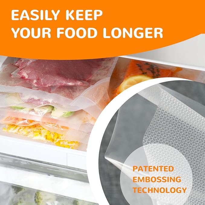 All-in-One Variety Pack Vacuum Sealer Bags & Rolls – 50x 6''x10'', 70x 8''x12'' - Image 6