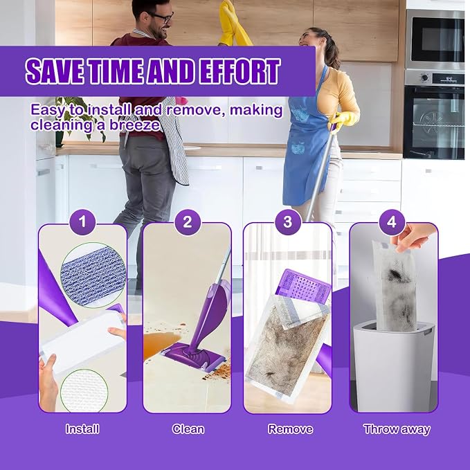 40 Pack Disposable Mop Pad Refills - Image 5