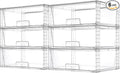 Vtopmart 6 Pack Large Stackable Storage Drawers, Easily Assemble Acrylic by Vtopmart
