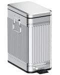 Small Trash Can with Lid Soft Close-10L/2.6 Gal Stainless Steel Outdoor Dog by GibHerz
