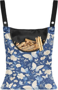 3 Pcs Butterfly and Floral Clothespin Bag by Unknown